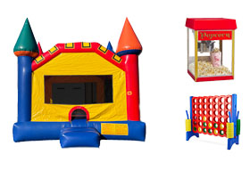 Bounce house party package rental in Raleigh, NC